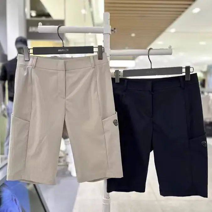 

Women's Spring/Summer Golf Pants - Stretch Lightweight Shorts in Apricot Golf Wear