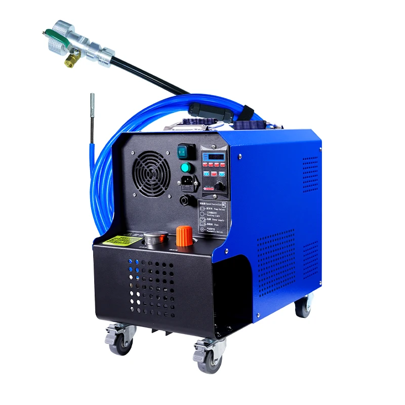 Mechanical boiler tube descaling machine, safety HVAC system tube cleaning machine