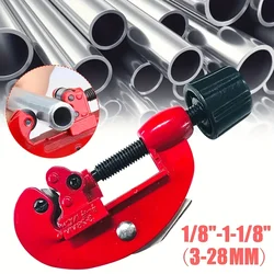 3-28mm/0.11-1.1inch Tube Cutter, Adjustable Aluminum Alloy Pipe Cutter for Cutting Copper Titanium Brass Steel Aluminum Tubing