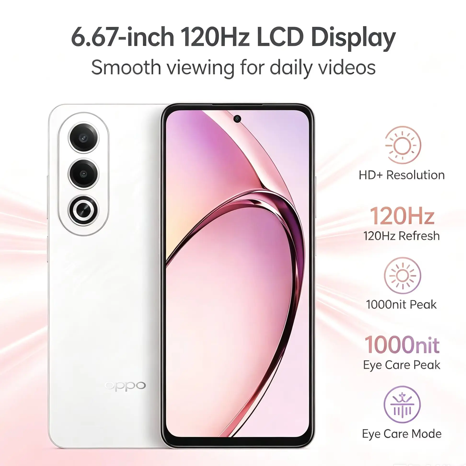 New 2026 OPPO A3X Official Authentic SmartphoneGB RAM 256GB ROM Mediatek Helio P35 Octa-Core Processor 6.5' HD+ Display Dual 13M