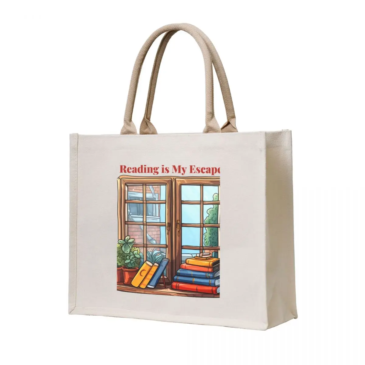 

Reading is My Escape Tote Bag Women's bags Women's shopping bag Canvas bag for women