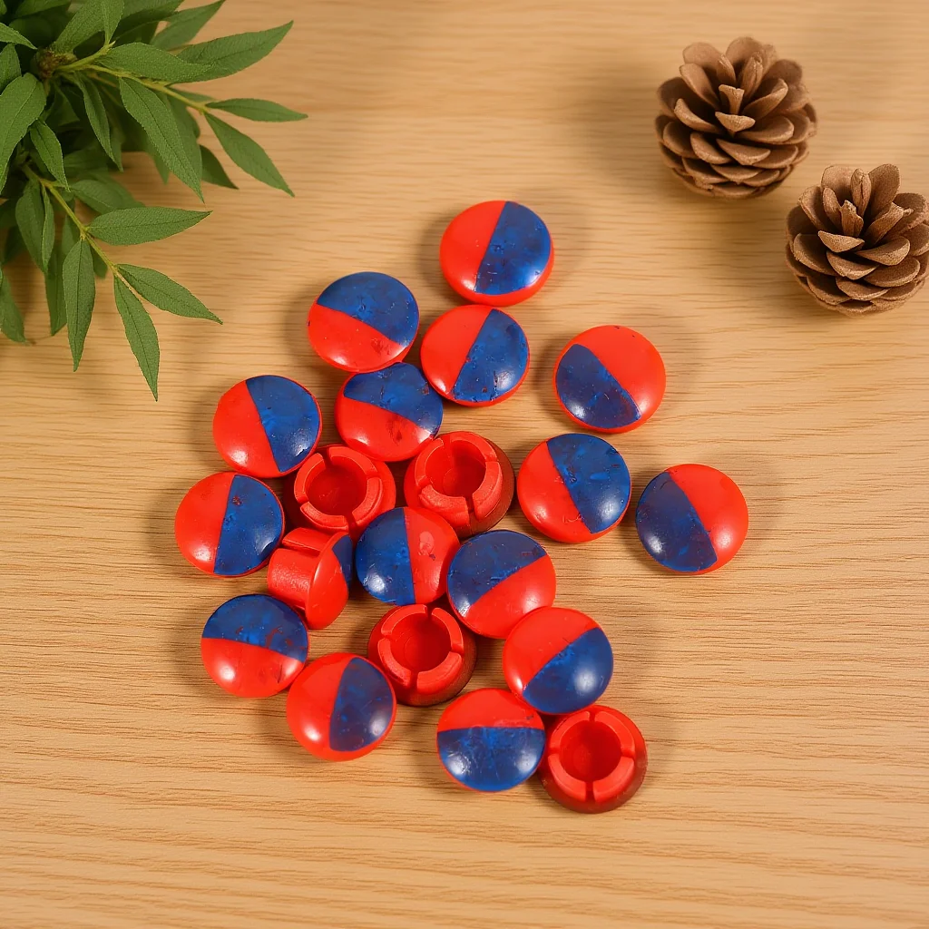 100Pcs Cold Hot Water Faucet Indicator Buttons Red Blue Bathroom Mixer Tap Handle Replacement Accessories Faucet