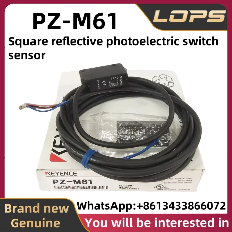 PZ-M61 New Original KEYENCE Square reflective photoelectric switch sensor, large quantity in stock, welcome to consult