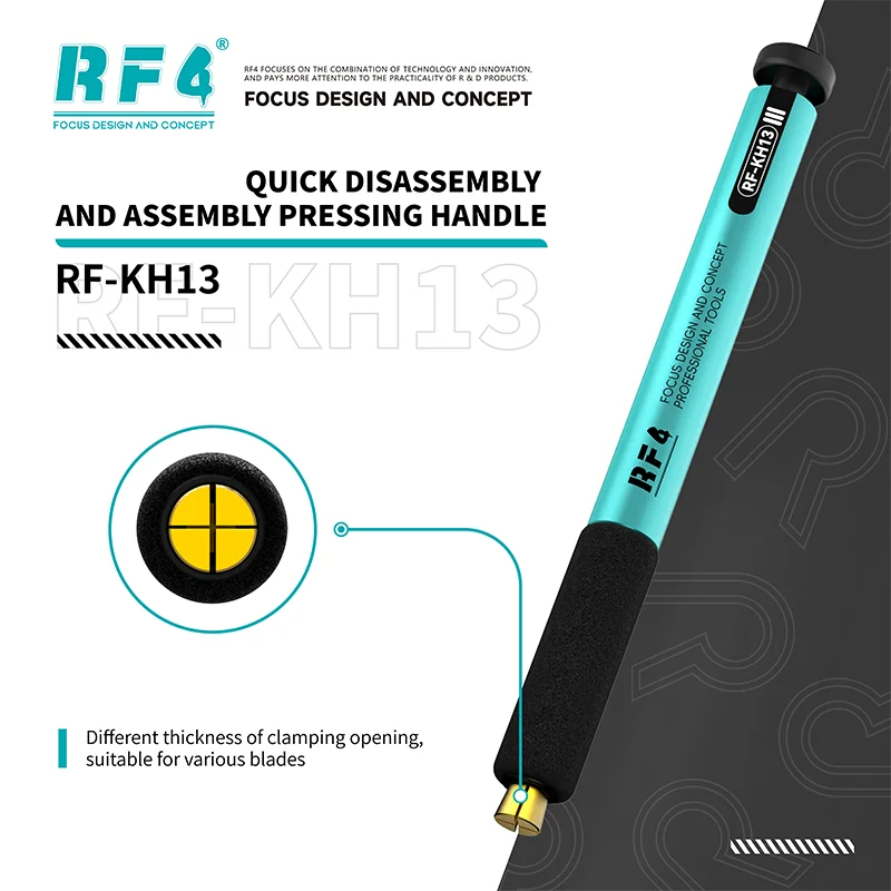 RF4 RF-KH13/RF-KH13A Schnellspanner-Pressgriff Verschiedene Spannmechanismen ermöglichen sich für die Verwendung verschiedener Klingen-Reparaturwerkzeuge