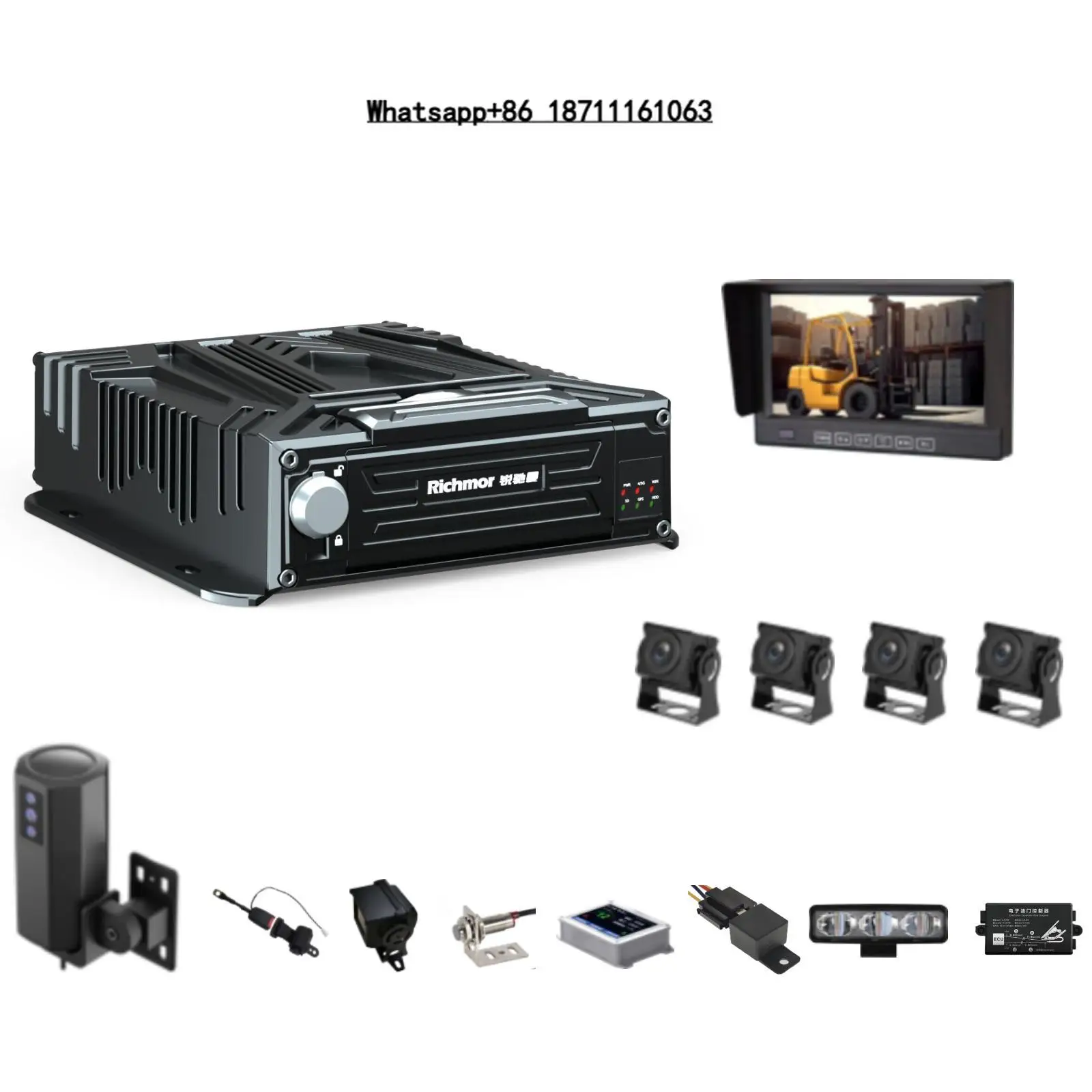 

8 Channel Smart Waterproof Mdvr Wifi 4g ADAS DSM BSD Optional Tracking MDVR for Fleet Management