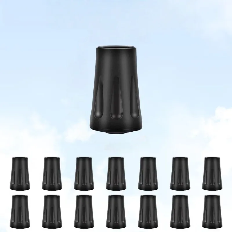 29 pcs Rubber Walking Pole Caps for Walking Stick Protection, Wear Resistant Durable, Shock Absorption Design