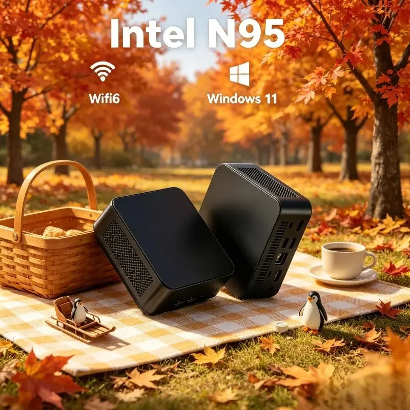 

Mini PC Core N95, 16GB SSD, Win11, WiFi6, 4K, Adaptable for Multiple Scenes, Compact Size Fits Perfectly in Home and Office Work