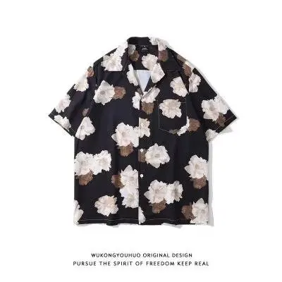 New Men\'s Shirts 3D Printing Floral Pattern Summer Fashion Casual Hawaiian Shirt Streetwear Shirt