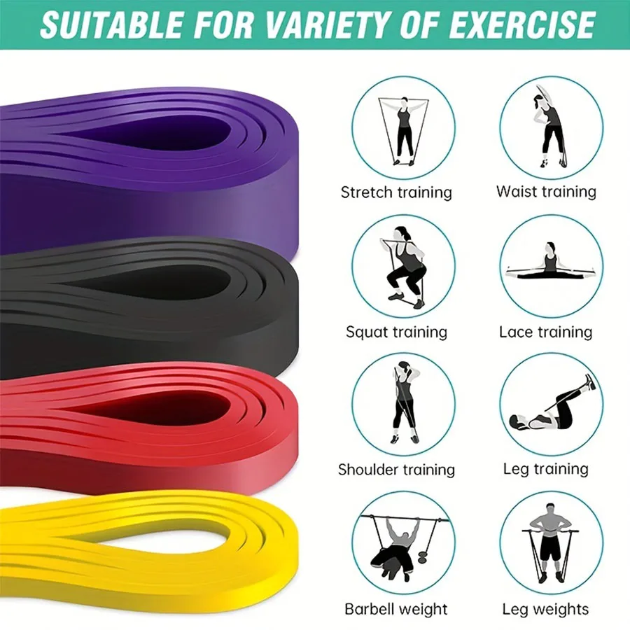 Resistance Bands Pull Up Assistance Bands Body Building Working Out Stretching Resistance Training Home Gym Fitness Yoga Pilates