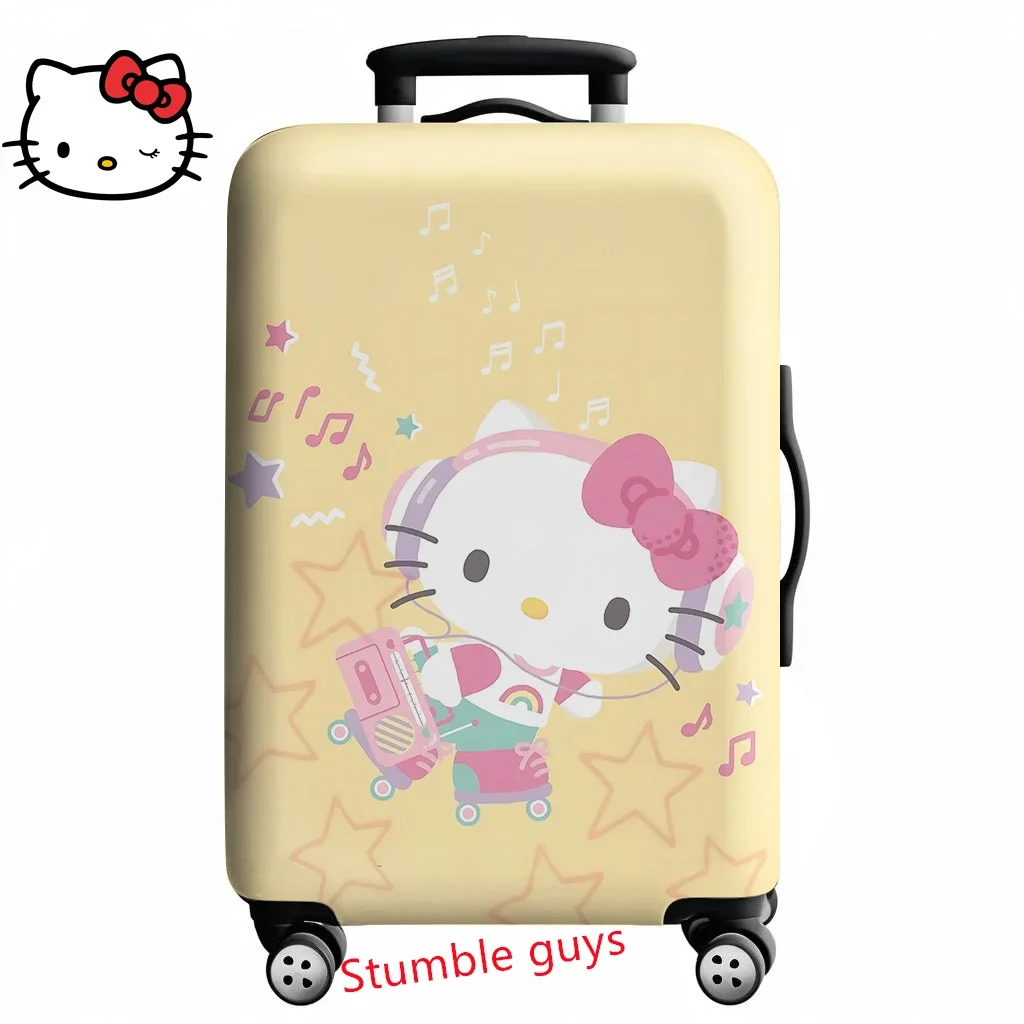 Capa de bagagem Anime Demon Hunters estilo Kpop serve para malas de 18 a 32 polegadas protetor de viagem