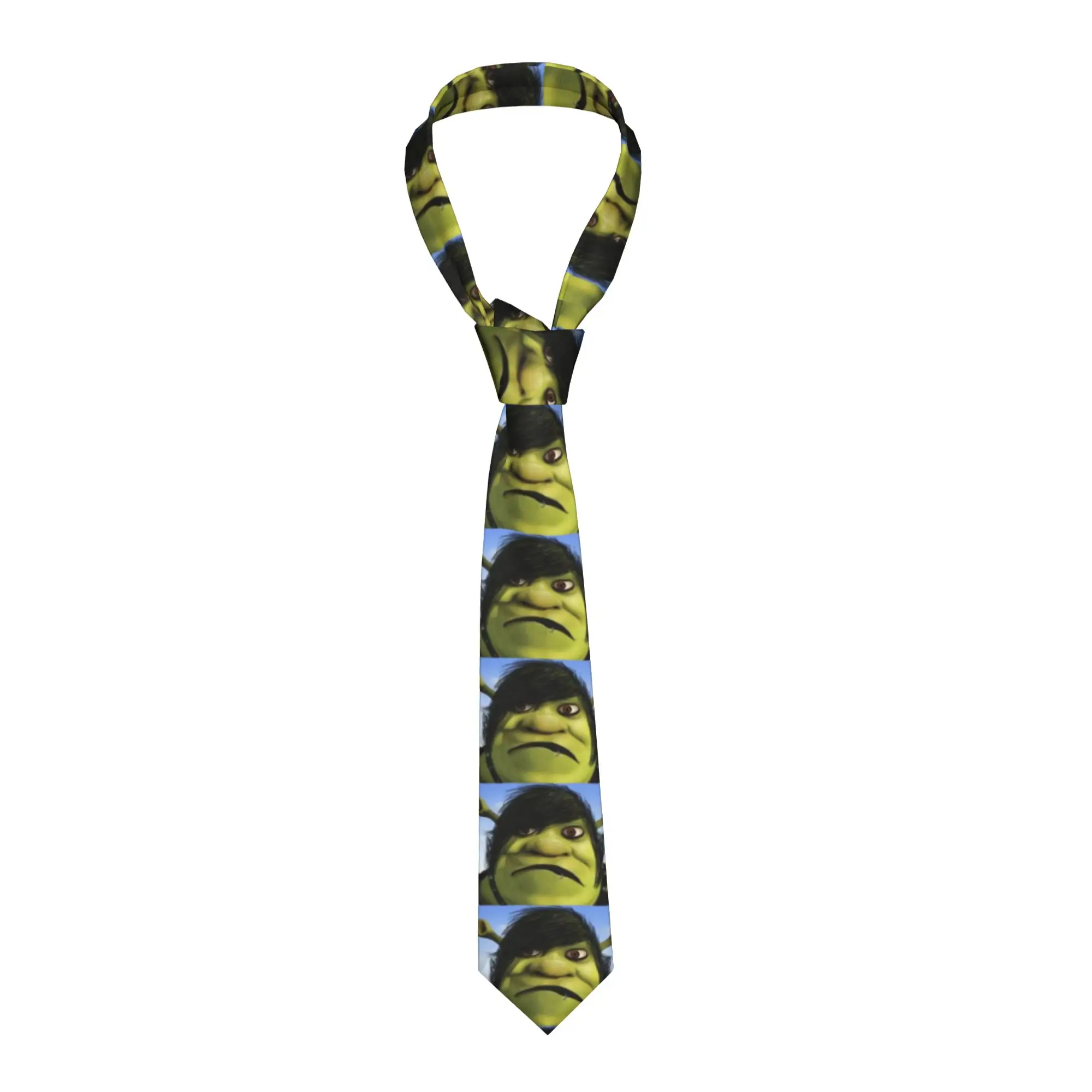 Corbata para Hombre Estilo Emo S-shreks, Corbata Clásica Elegante, Corbata Personalizada de Calidad para Boda, Accesorios de Corbata