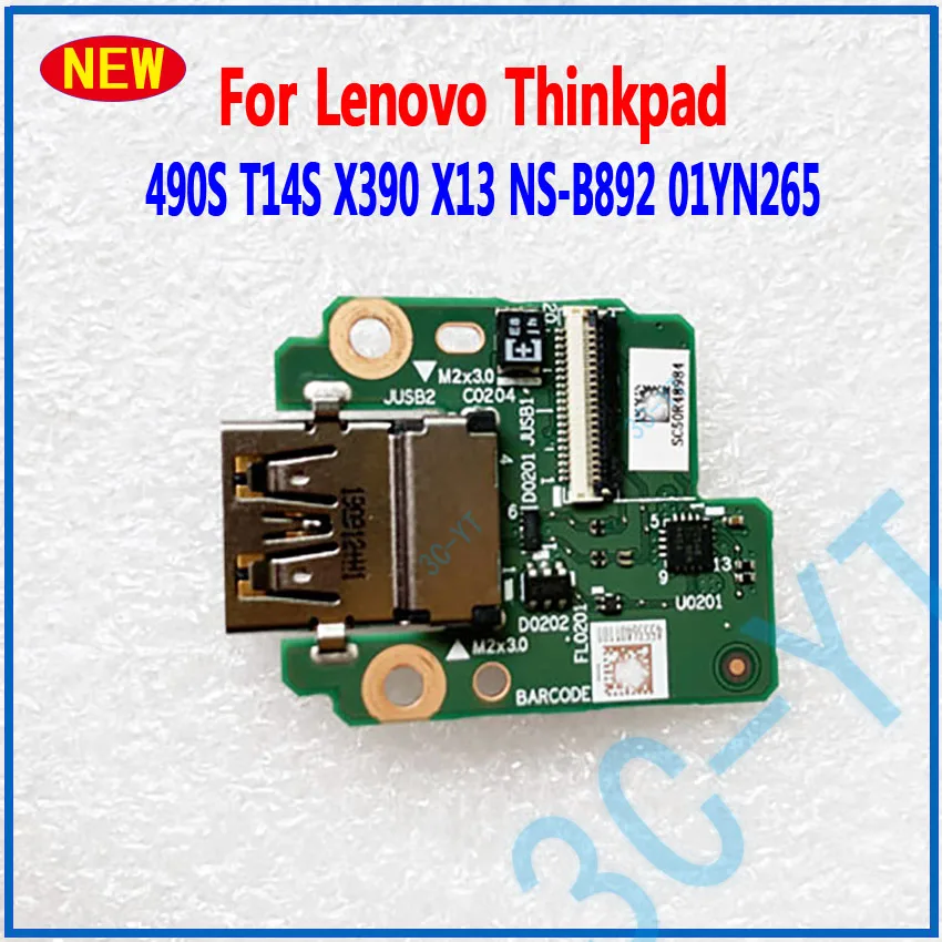 

1PCS New Original Laptop USB Connector Board For Lenovo Thinkpad T490S T14S X390 X13 USB NS-B892 01YN265