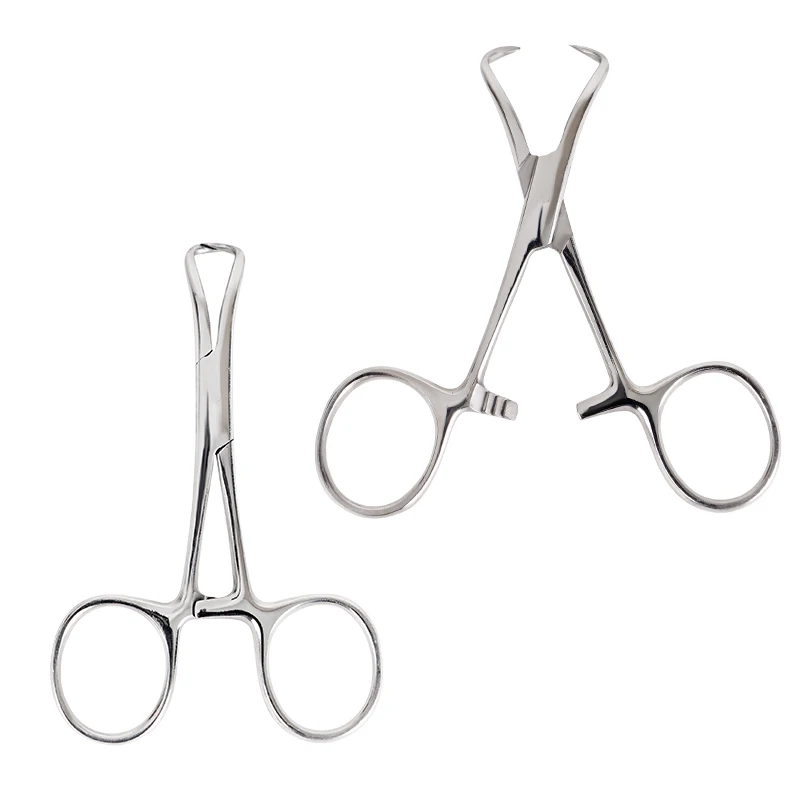 1pc dentystyczna tkanina chirurgiczna zacisk do ręczników kleszcze 90mm tkanina medyczna ze stali nierdzewnej szczypce instrumenty ortopedyczne narzędzie