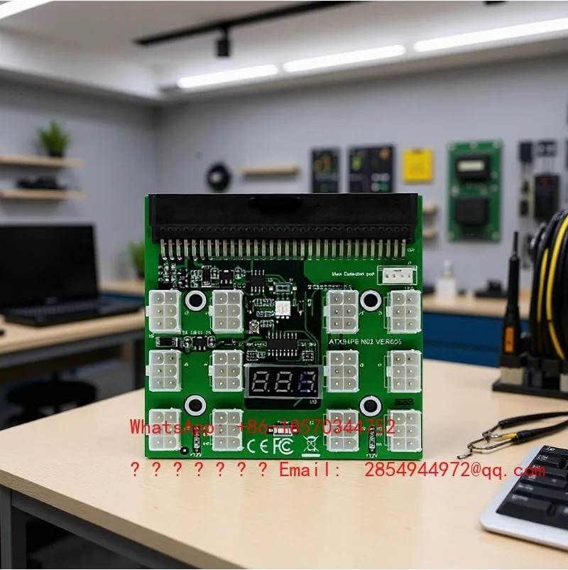 Server H-P Power Conversion Board 12 Ports 17 Ports * 6pin Adapter Card 12V High-power Graphics Card Power Supply Board