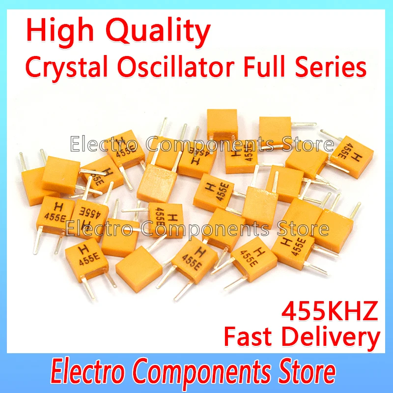 Resonador de cristal cerámico para TV, control remoto, 2P, CRB/ZTB, CRB455E, 455K, 455E, 2 pines, DIP-2, 455KHZ, 10 unidades por lote