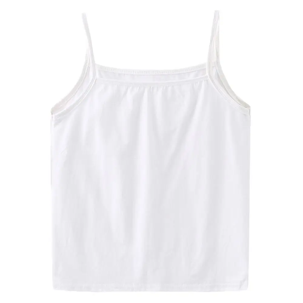 Fashion Square Neck Crop Tops Sleeveless Sexy Vest T-Shirts Slim Fit Low Cut Tank Top Women
