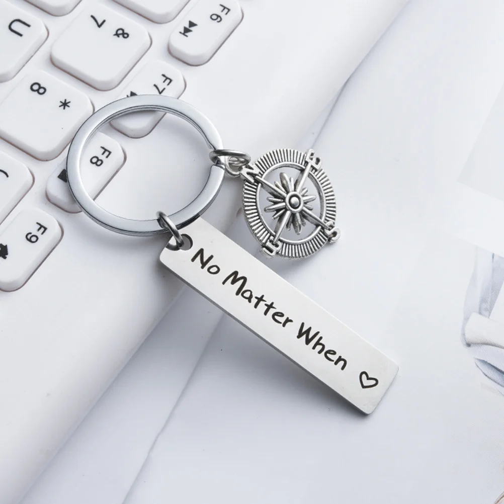 

3Pcs Compass Keychain Fine Craftsmanship Key Holder for Backpack Handbag Wallet Decoration Unique Graduation Souvenir Present