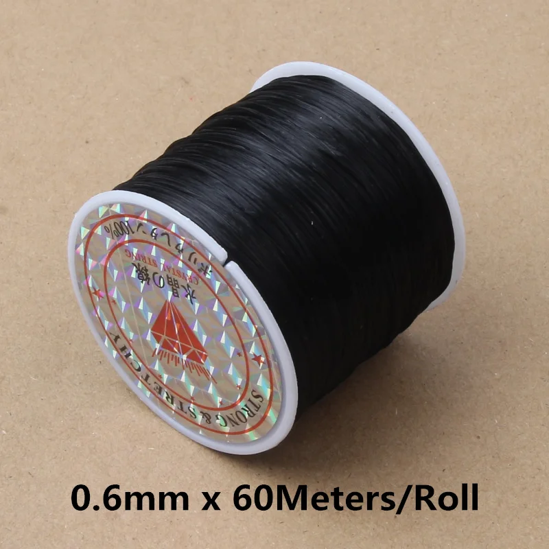 60M Strong Elastic Beading Cord for Jewellery Making