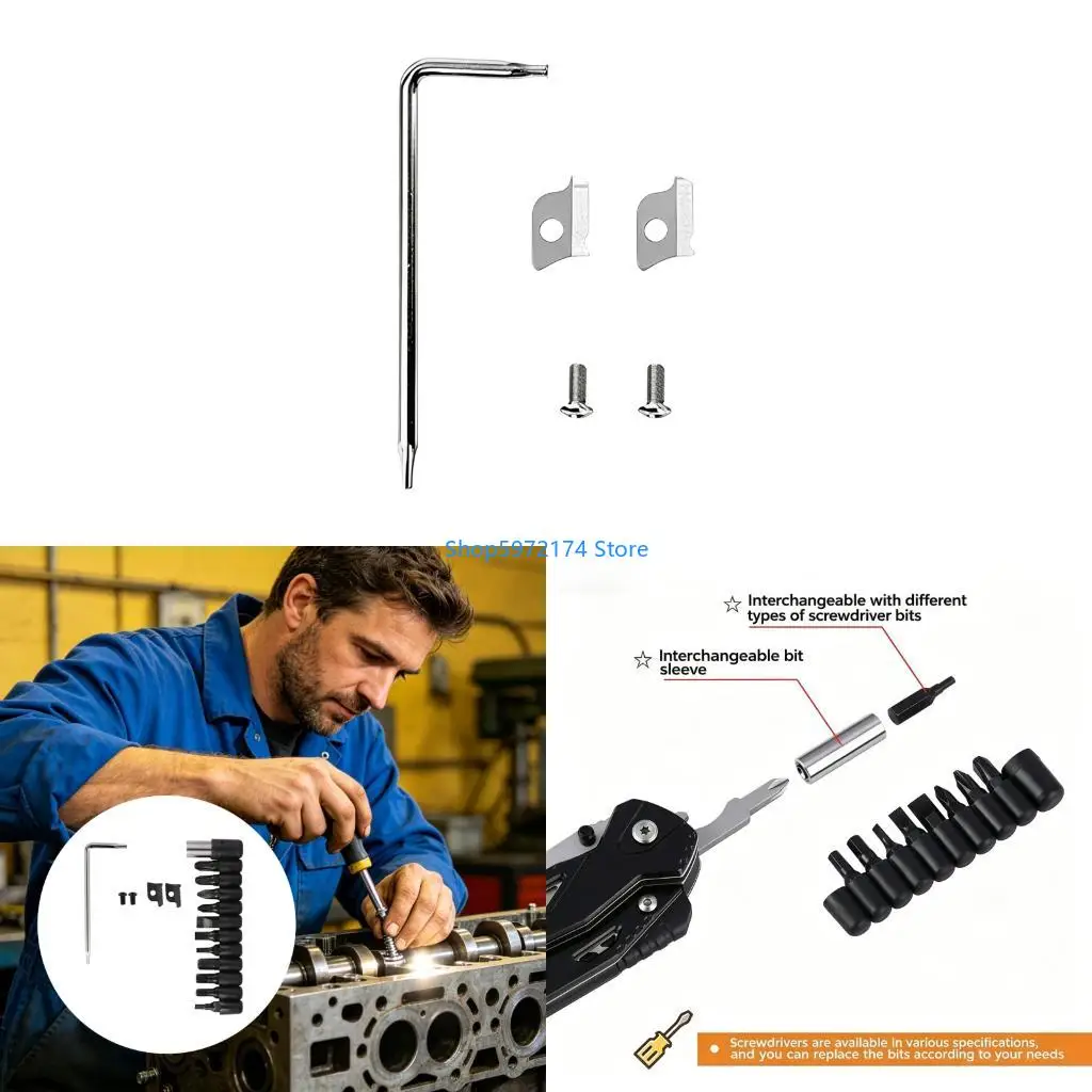 Y3NB Heavy Duty Steel Interchangeable Screwdriver Bit Set With Holder For Home Repair And DIY Projects