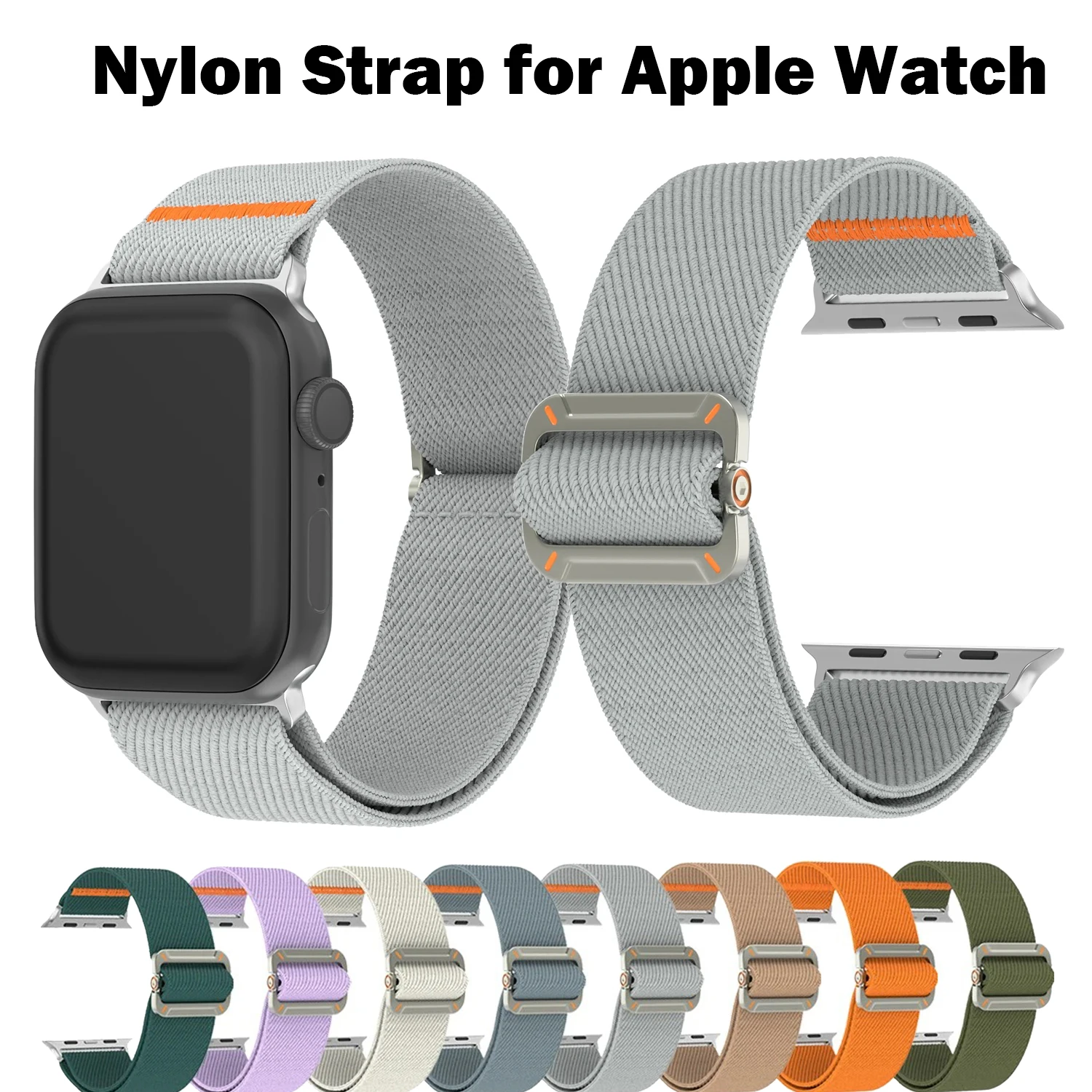 Weiches Nylon-Geflechtband für Apple Watch Series 11 10 9 8 7 6 5 SE Atmungsaktives Armband für iWatch 49mm 46mm 45mm 44mm 42mm 41mm 40mm