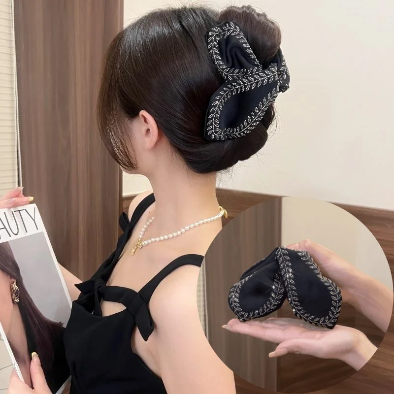 

Elegant Sparkling Rhinestones Wheat Hair Claw Women Hairpins Girls Sweet Hair Ornament Grab Clips Fashion Headwear Accessories