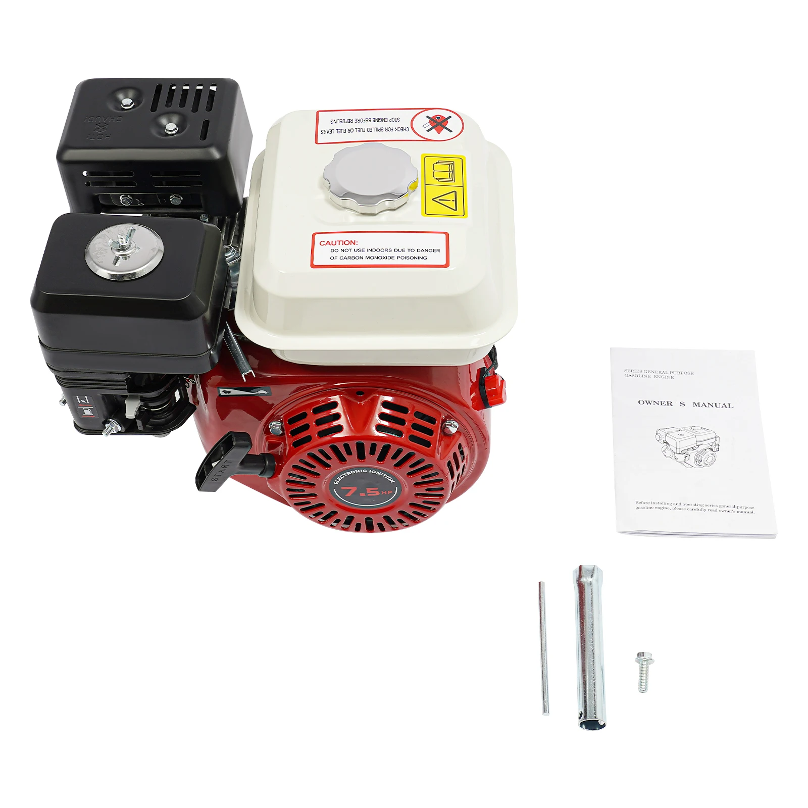 212 ccm 4-Takt-Motor 7,5 PS Elektrostart Standmotor OHV Kartmotor für Honda 5,1 kW Standmotor 4-Takt 1 Zylinder 3,6L 20mm – Detail 1
