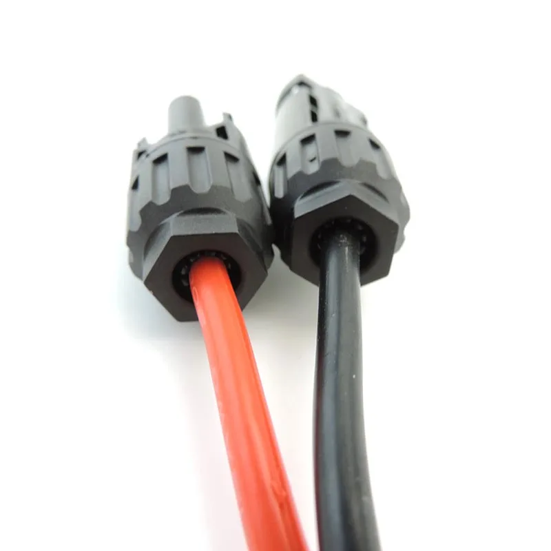 ตัวเชื่อมต่อ SAE 2ขา12AWG แบตเตอรี่0.3M 1M 12V 48V DC SAE ไปยังขั้วต่อสายไฟอะแดปเตอร์แผงโซล่า