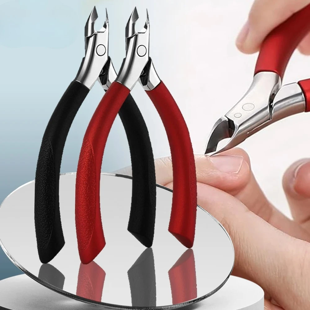 

1Pcs Professional Cuticle Nippers High Quality Stainless Steel Manicure Dead Skin Cutter Trimmer Pedicure Pliers Nail Scissors