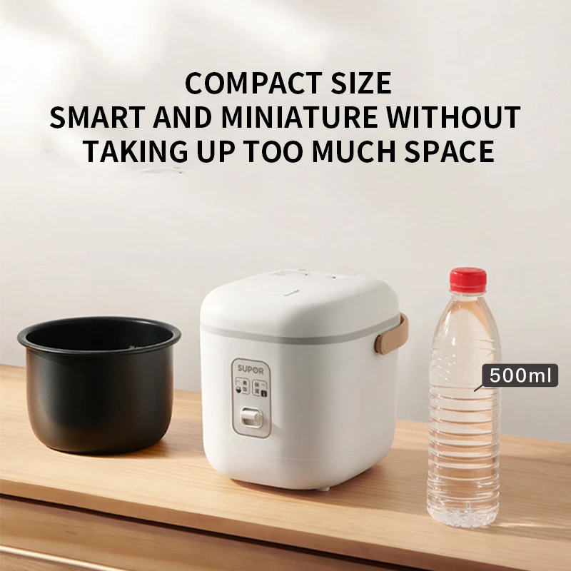 New 2024 Subor Household Electric Rice Pot 1.2L Small Rice Pot Student Dormitory 1-2 Person Non stick Pot Small Rice Pot