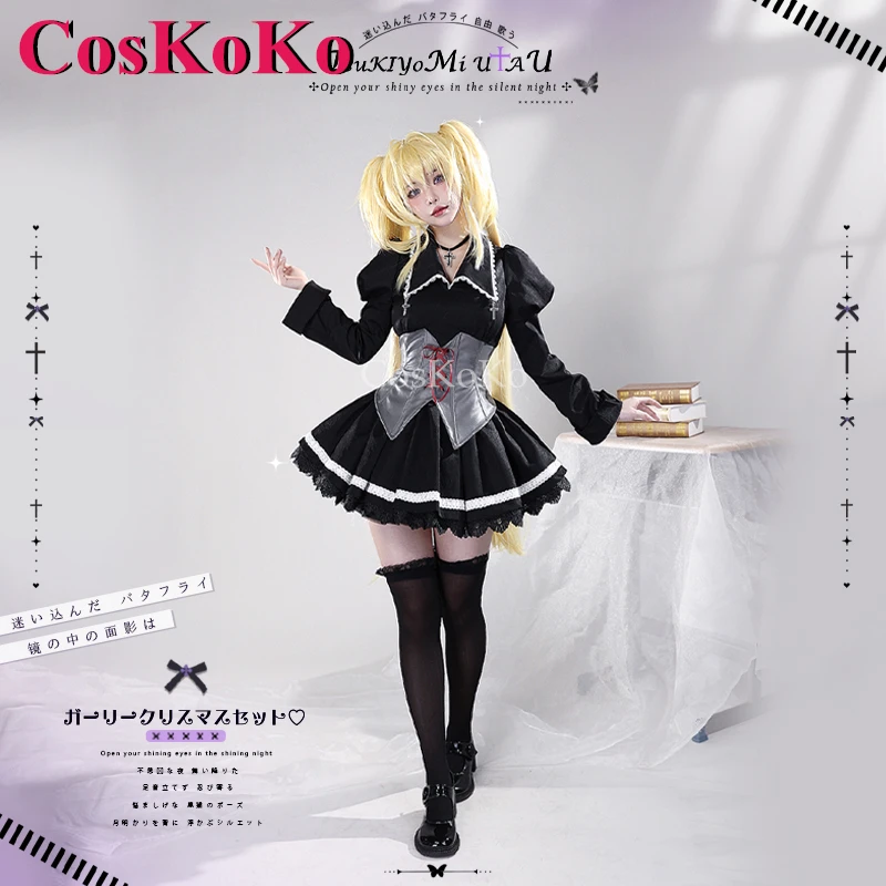 CosKoKo Tsukiyomi Utau Cosplay Anime Shugo Chara Costume Sweet Lovely Gothic Uniform Dress Halloween Party Role Play Clothing