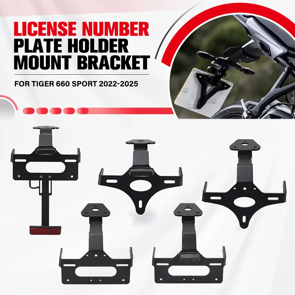 

For Tiger 660 Sport 2022 2023 2024 2025 TIGER SPORT 660 Motorcycle License Plate Holder Bracket Tail Tidy Fender Eliminator Kit