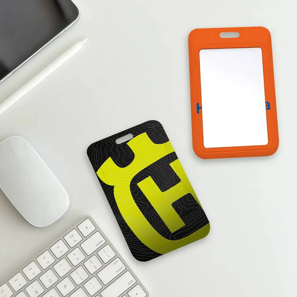 Fashion  Motorcycles Card Holder Corporate Business Work Badge Holders Uisex Credit H-HusqvarnaS Bus Daily Commute ID Case