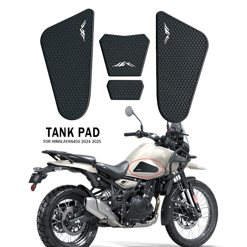 For Himalaya 450 HIMALAYAN450 Motorcycle Fuel Tank Protection Sticker Decal Fuel Tank Knee Pad Fuel Tank Pad HIMALAYAN 452