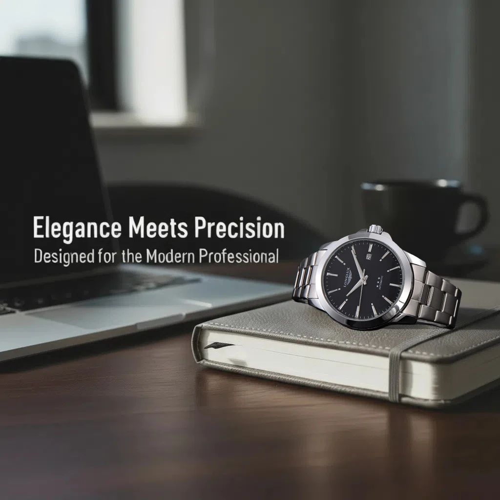 Herren Automatikuhr Business Datum Mechanische Uhren Wasserdicht Edelstahl Leuchtend Minimalistisch Geschenk für Sie – Detail 4