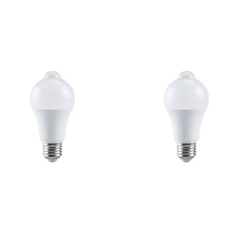 Eco Friendly 2X 85-265V E27 PIR Motion Sensor Lamp 12W Bulb With Motion Sensor Infrared Motion Detector Security Light Warm Ligh