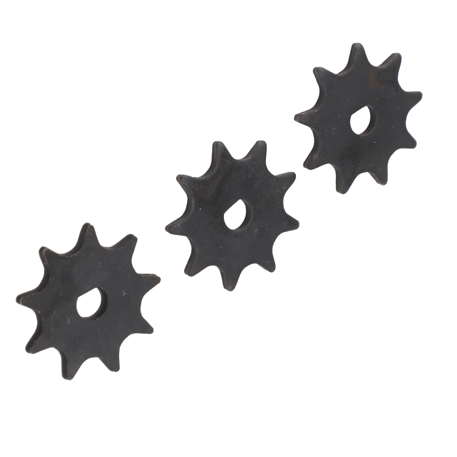 3 Pcs 410 9T Chain Sprocket Steel D Hole High Speed Motor Sprocket Chain Wheel for MY1016 MY1025