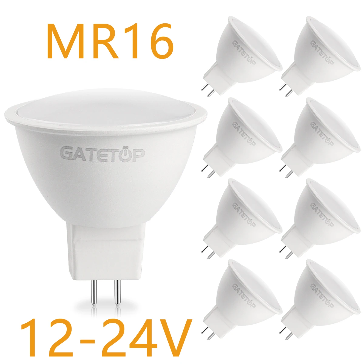 4-20PC LED GU5.3 spotlight low voltage AC/DC 12V-24V no flickering warm white light 3W 5W 6W 7W can replace 50W 25W halogen lamp