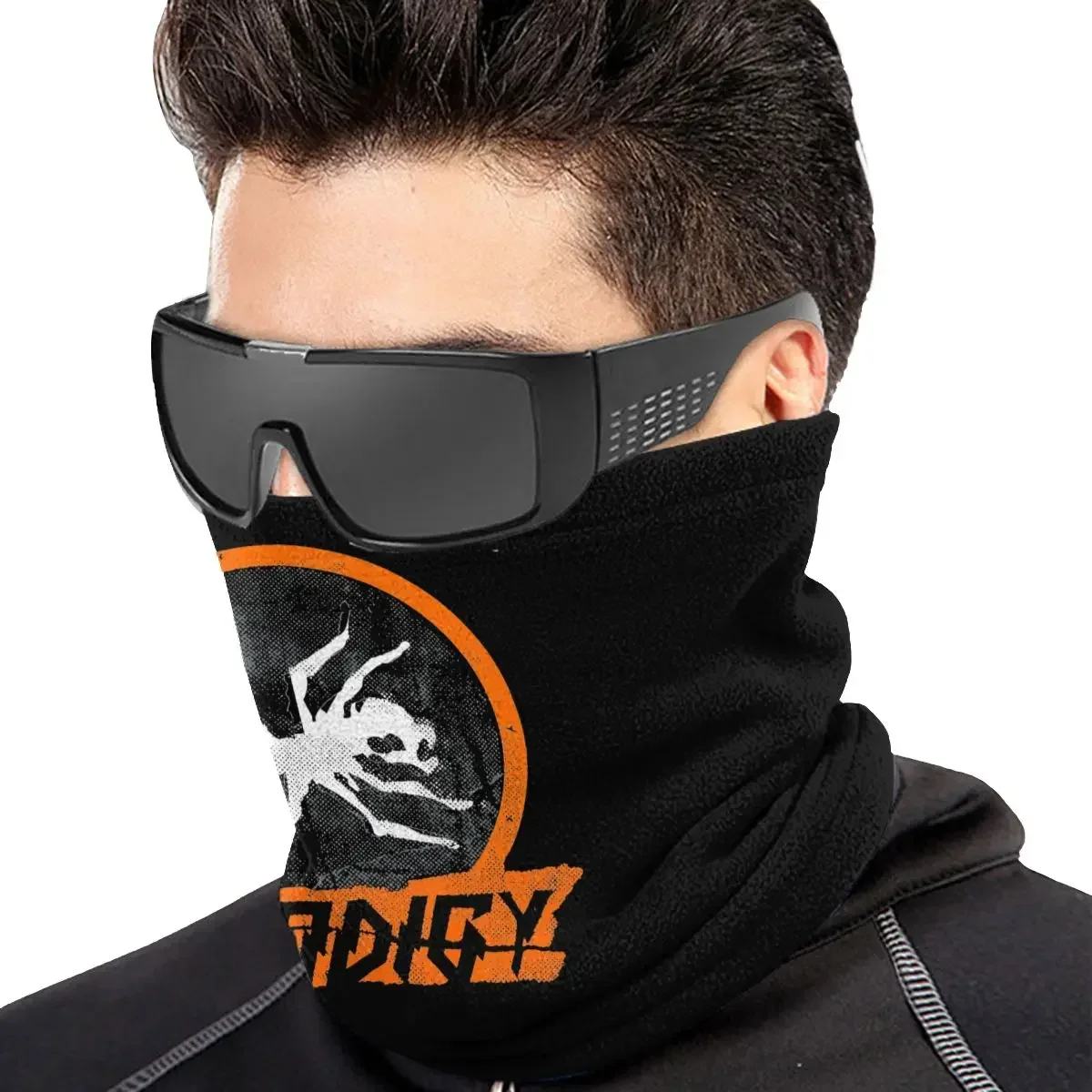 The Prodigy Ant Music Band Electronic Group Microfiber Neck Gaiter Bandana Scarf Simple Hip Hop Uv Protective