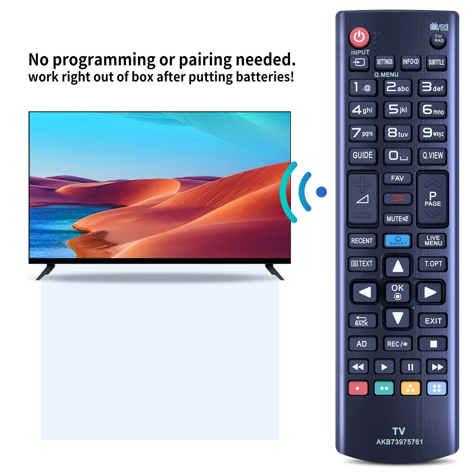 АКБ 73975761   Пульт дистанционного управления для Smart TV 32LB650V 42LB670V 42LB671V 42LB679V 42LB700V 42LB730V 42LB731V 47LB670V 47LB671V
