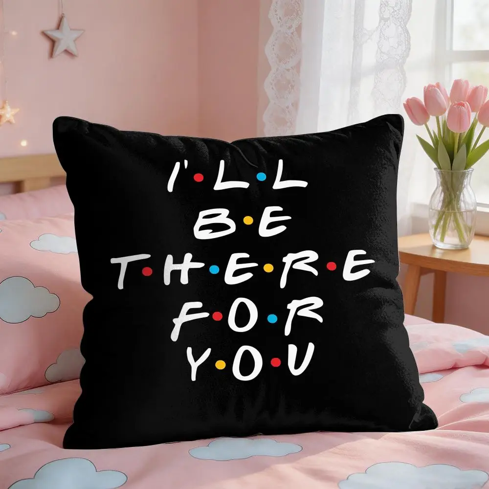 Classic F-Friends TV Show Cushion Cover Square Short Plush Pillow Case Living Room Sofa Home Decor Funda 40X40