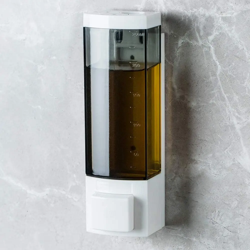 

250ml Liquid Soap Dispenser for Kitchen Bathroom Wall Mount with Adhesive or Screws