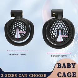 2024 NEW Mini Bee-hive Design Breathable Cock Cage 2 Types of Penis Rings Male Chastity Device Adult Products Sex Toys F005