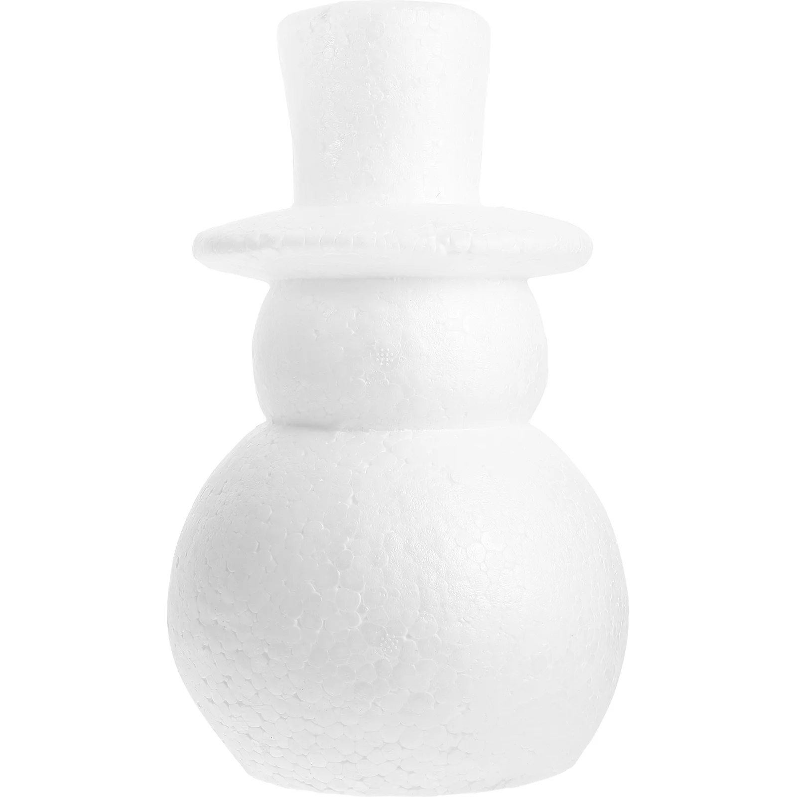 1pc Christmas Polystyrene Snowman Diy Ornament Smooth Foam Craft For Holiday Decor Xmas Party Decoration Supplies Handicraft