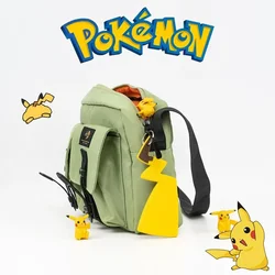 Pokemon Pikachu Tail Silicone Keychain Fashion Anime Backpack Shoulder Bag Messenger Bag Key Pendant Decoration Ornaments Gift