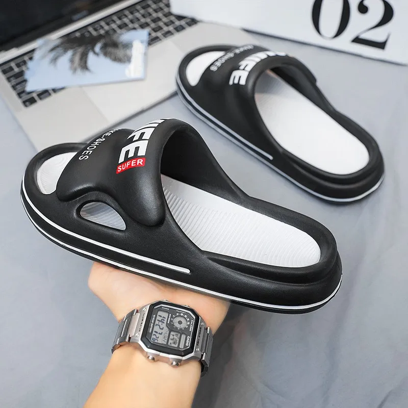 남성용 미끄럼 방지 슬리퍼 샌들, 실내 야외 신발, EVA 소프트 스포츠 샌들 2024, 여름 패션 신상