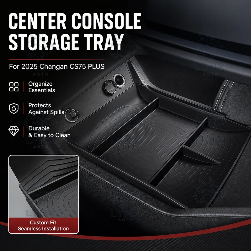 For 2025 Changan CS75 PLUS Center Console Lower Storage Box Tray Insert Car Organizer Modification Accessories