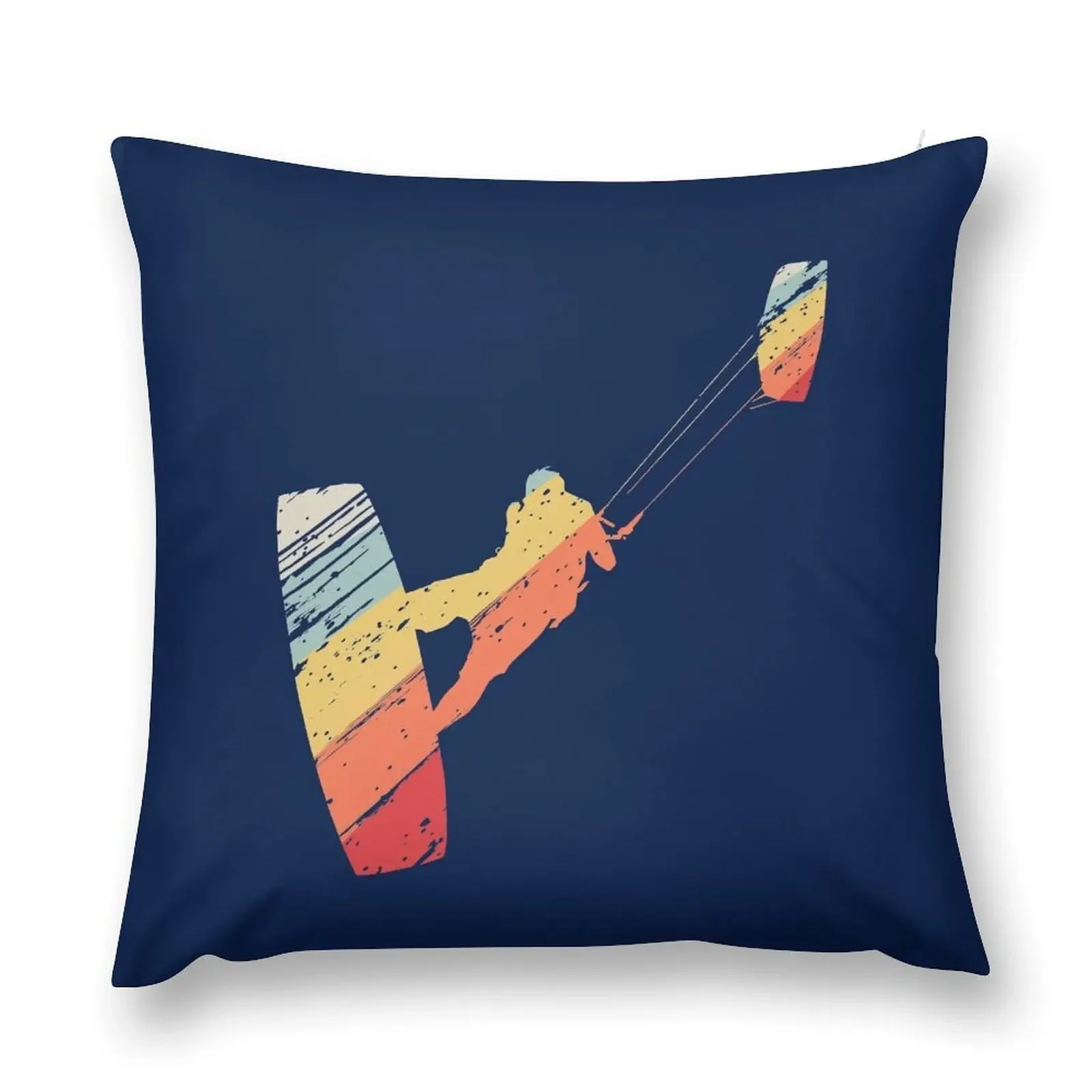 Kite Boarding Kiteboarder Retro Vintage Look Throw Pillow Decorative pillowcase Throw Pillow Covers pillow