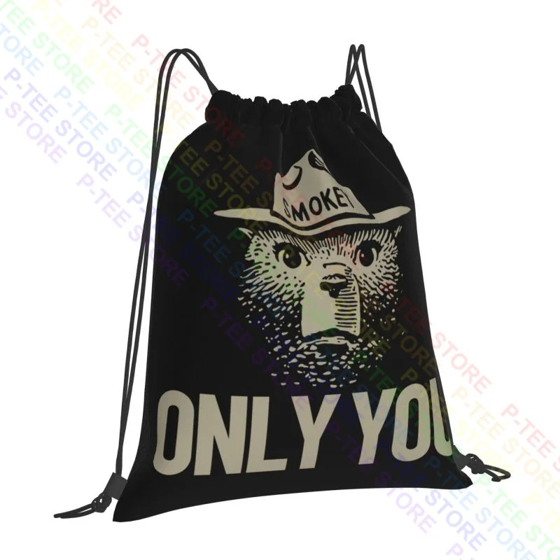 Filson Smokey Bear Service Drawstring Bags Gym Bag Vintage Art Print Lightweight Bags For Travel