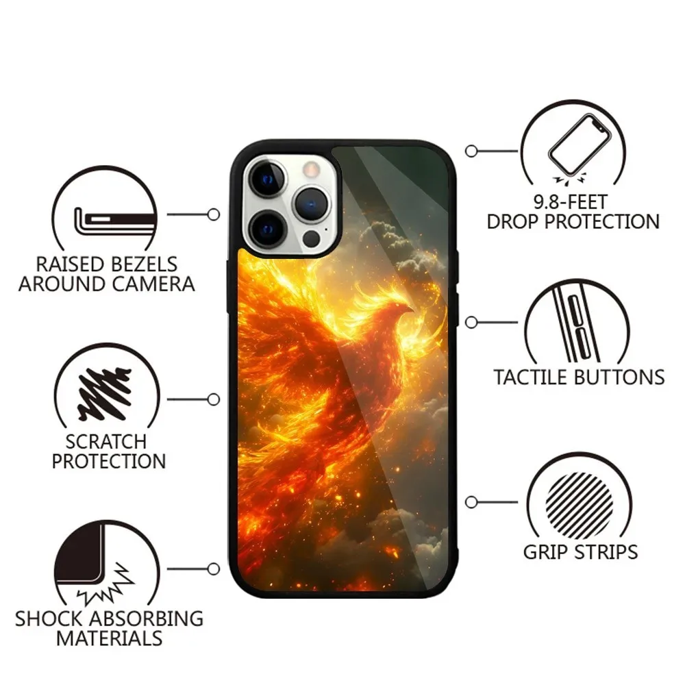 Phoenix Nirvana  Phone Case Strong Magnetic For IPhone 15,14,13,Pro,Max,Plus,11,12,Mini For Magsafe Wireless Charging