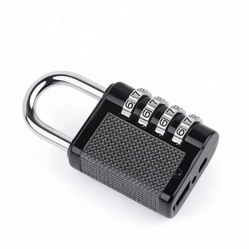 Anti Theft 4 Digit Password Padlock For Gym Locker Suitcase Travel Bag Durable Metal Secure Combination Lock